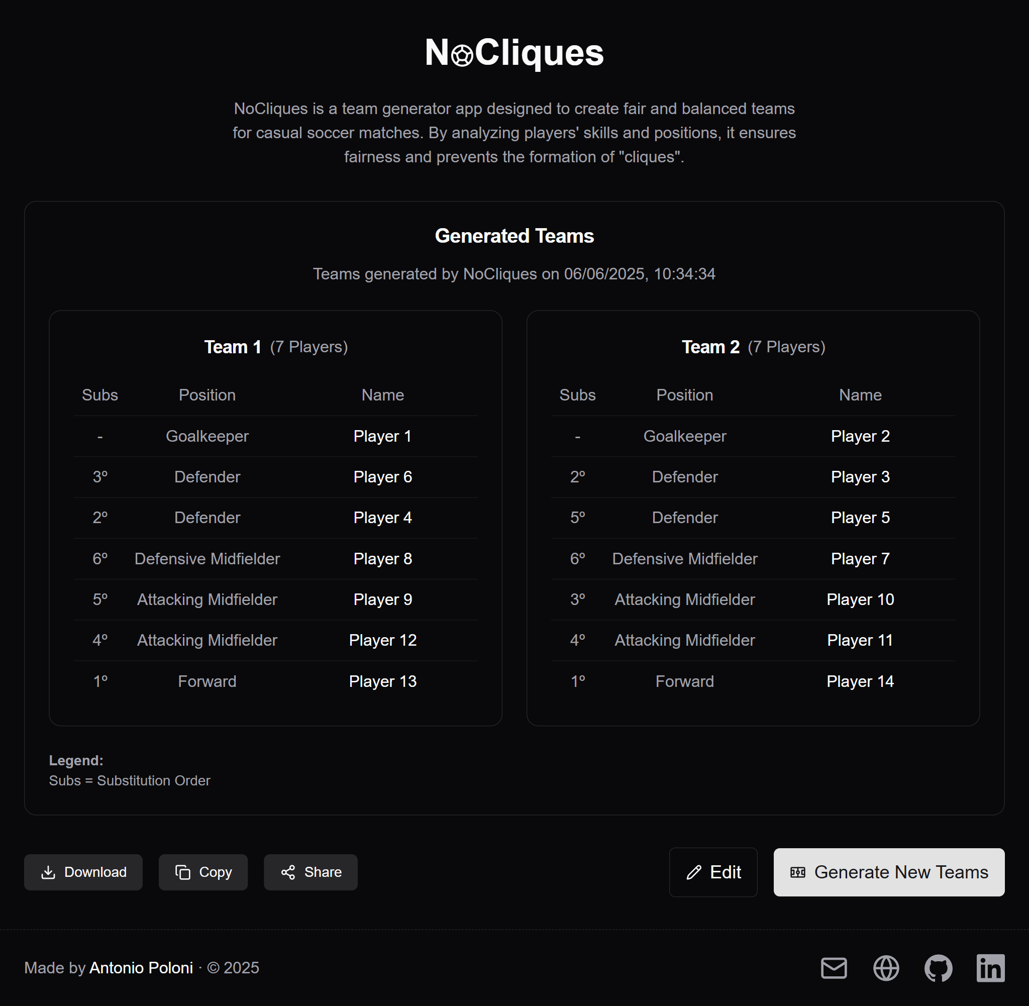 Project NoCliques Logic Screenshot