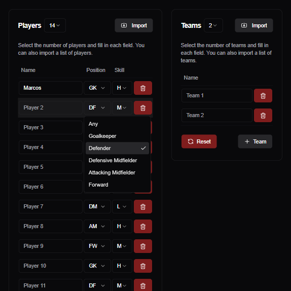 Project NoCliques Usage Screenshot
